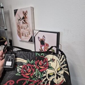 Ed Hardy Skull and Roses  Bag